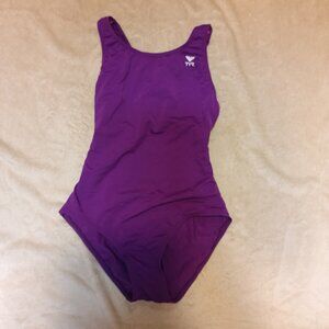 Tyr Girls NEW Solid Poly Vapor Back One Piece Swimsuit Size 14